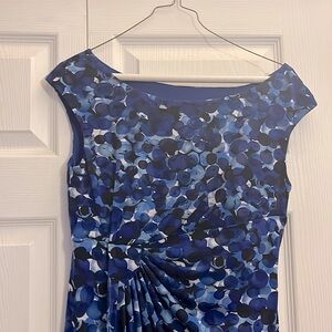 Blue Dressbarn stretchy dress. Size 6P.